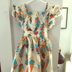 Eleanor Rose feather dress